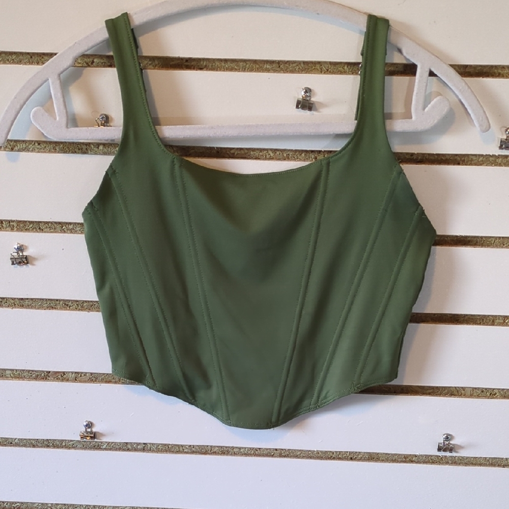 ReoRia Green Crop Top